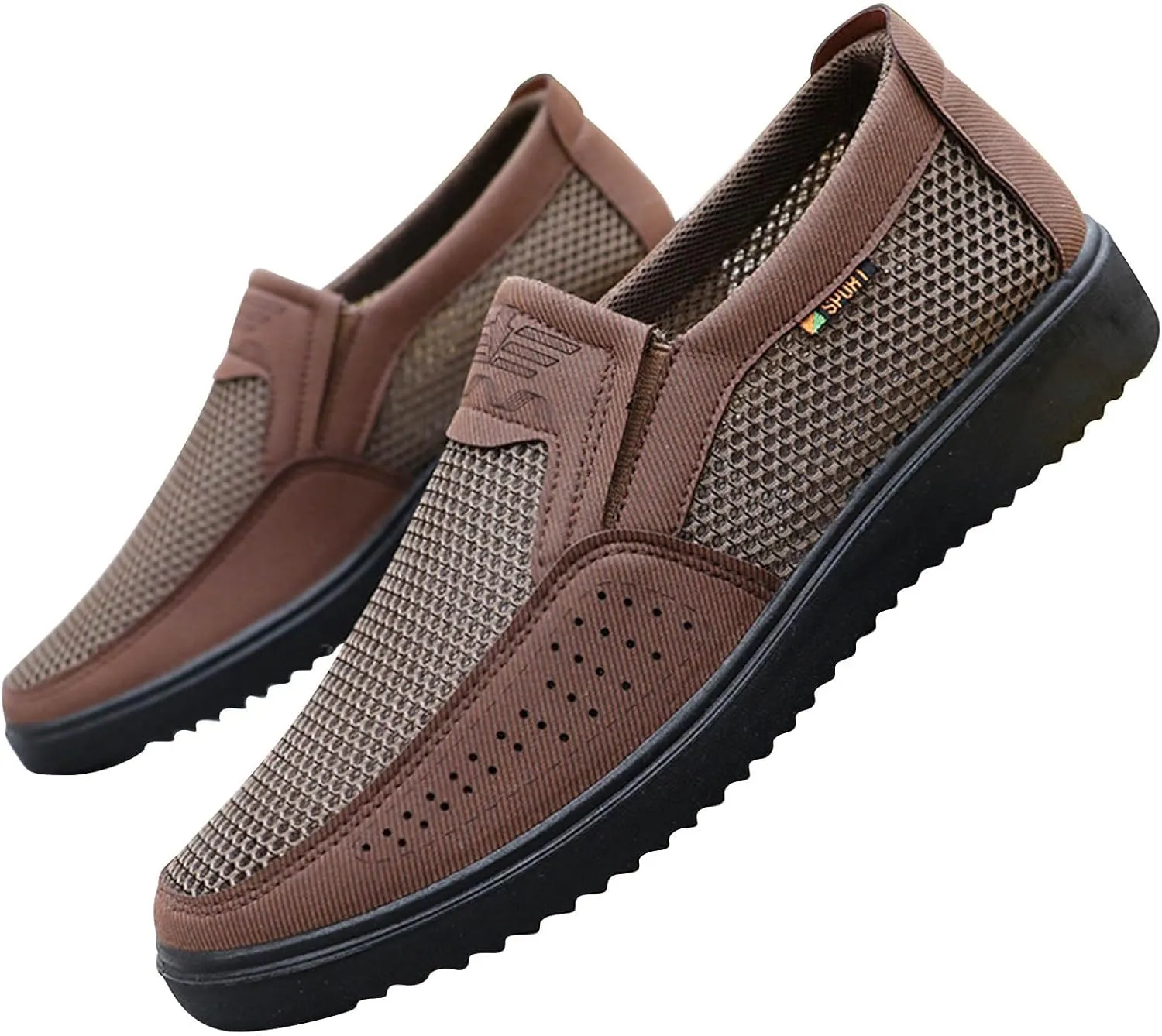 Mens Mesh Loafer Casual Shoes Comfort Lightweight Breathable Driving Sport Travel Walking Shoes for Adult Male