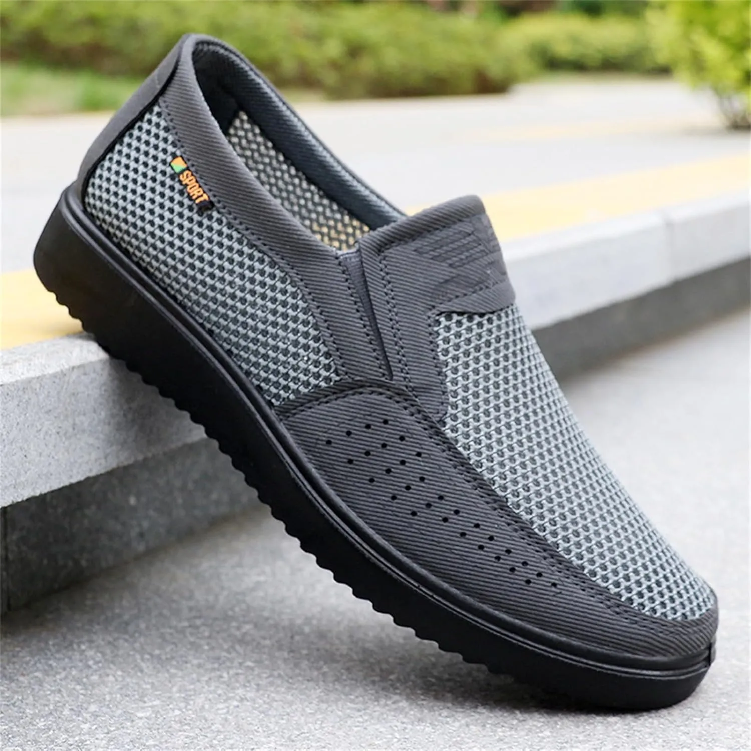 Mens Mesh Loafer Casual Shoes Comfort Lightweight Breathable Driving Sport Travel Walking Shoes for Adult Male