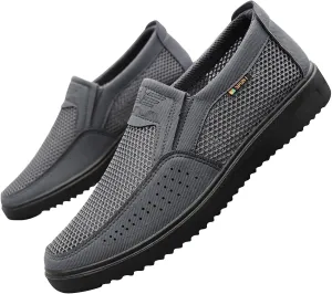 Mens Mesh Loafer Casual Shoes Comfort Lightweight Breathable Driving Sport Travel Walking Shoes for Adult Male