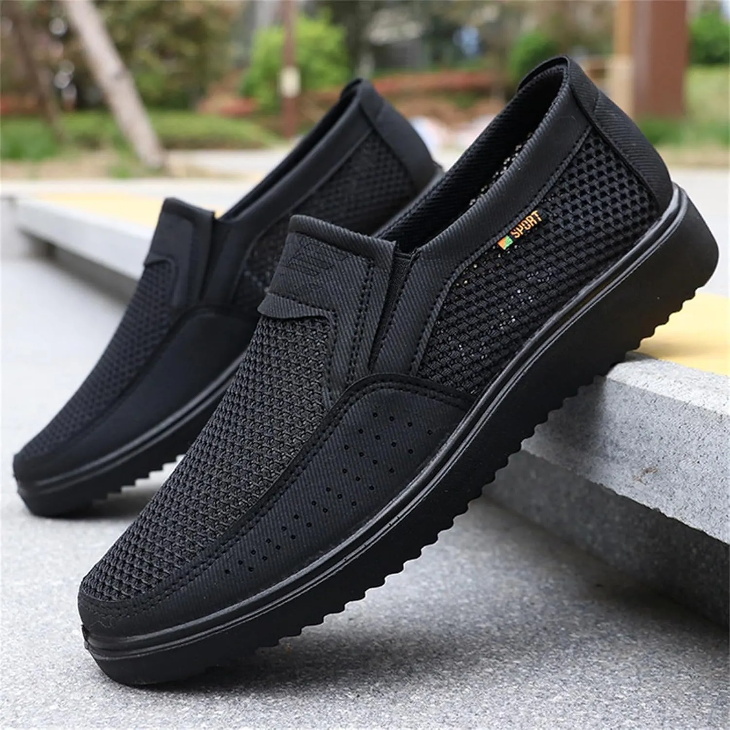 Mens Mesh Loafer Casual Shoes Comfort Lightweight Breathable Driving Sport Travel Walking Shoes for Adult Male
