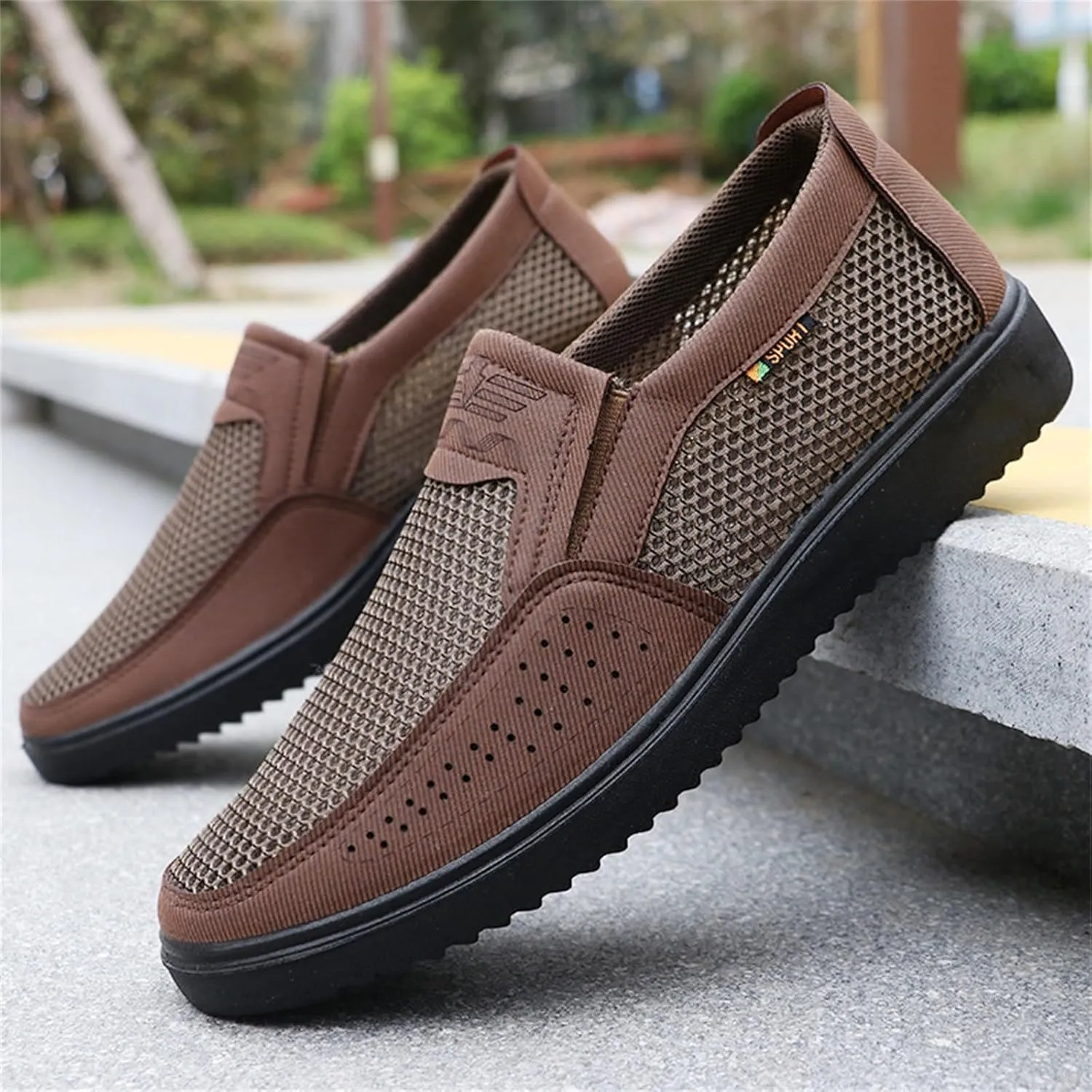 Mens Mesh Loafer Casual Shoes Comfort Lightweight Breathable Driving Sport Travel Walking Shoes for Adult Male