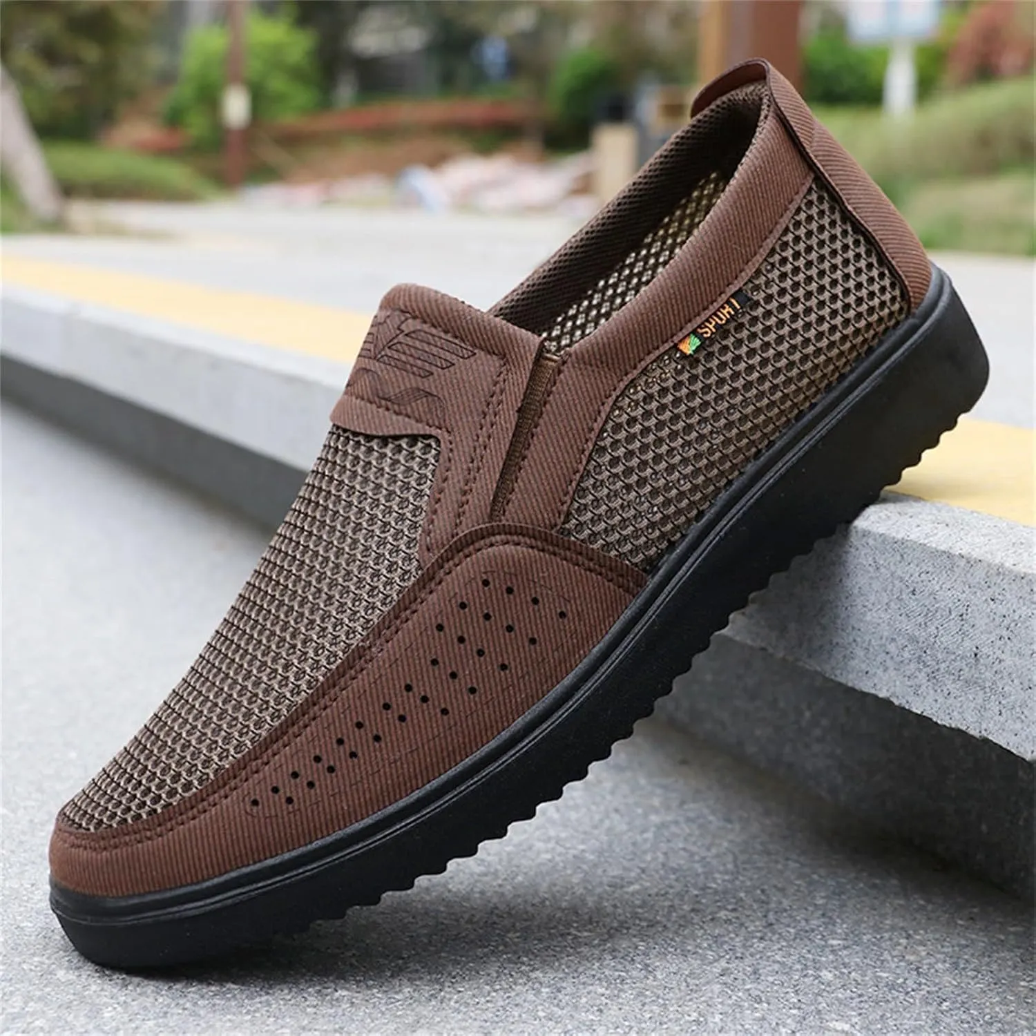 Mens Mesh Loafer Casual Shoes Comfort Lightweight Breathable Driving Sport Travel Walking Shoes for Adult Male