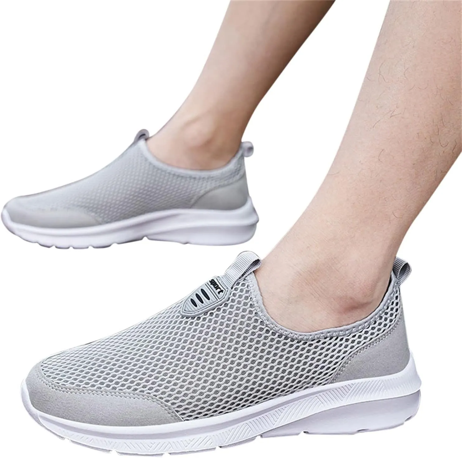 Mens Running Shoes Mesh Men Casual Dress Shoes White Platform Sneakers Tennis Comfy Running Walking Fitnes Brown Tennis Shoe Loafers Casual Slip On