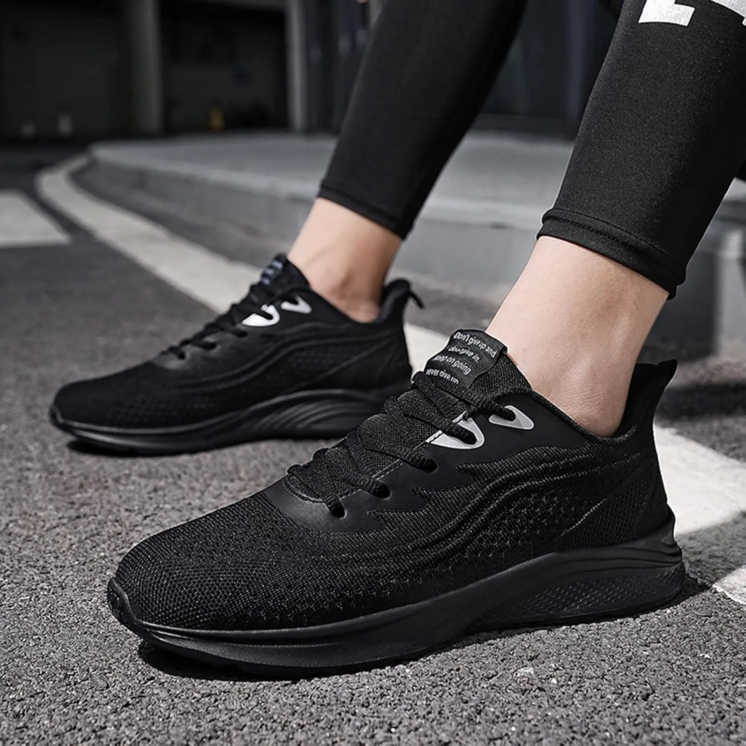 Mens Shoes Mesh Breathable Lace Up Solid Color Casual Fashion Simple Shoes Running Sneaker Organizers and Storage Men