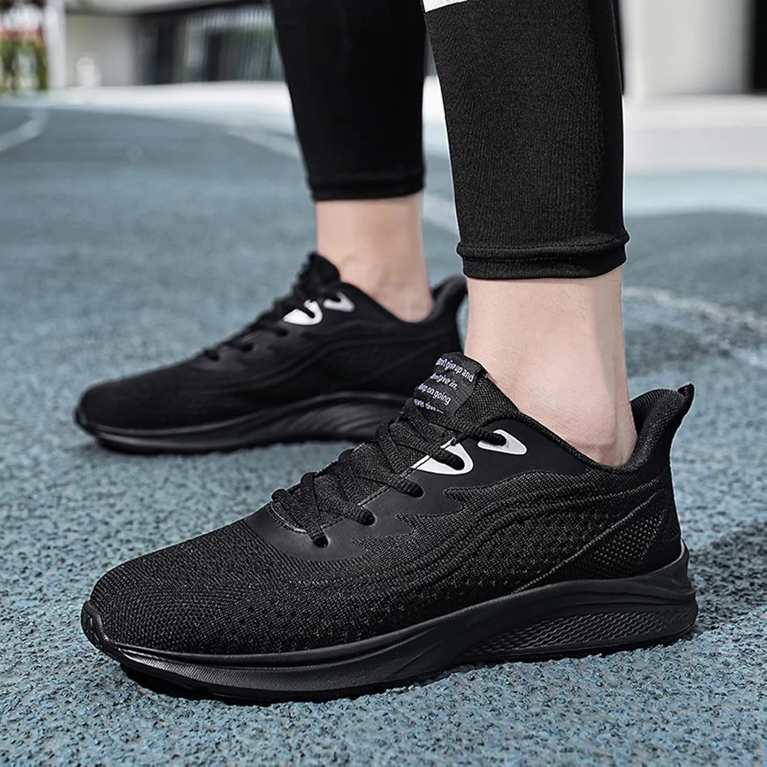 Mens Shoes Mesh Breathable Lace Up Solid Color Casual Fashion Simple Shoes Running Sneaker Organizers and Storage Men
