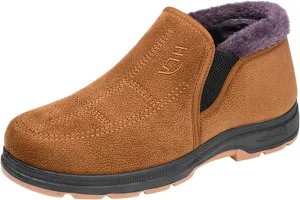 Men's Winter Casual Comfortable Plush Warm Thick Soled Non Slip Cotton Shoes Snow Boots Boot Men