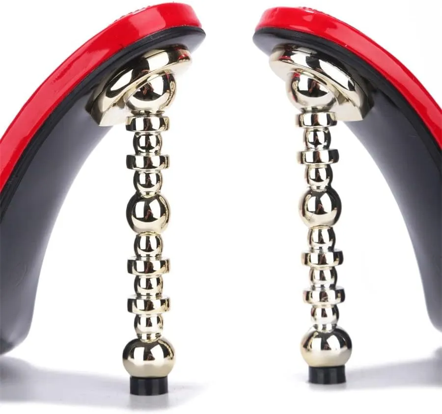 Metro Clear Square Toe High Heels