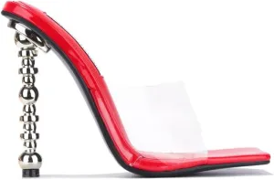 Metro Clear Square Toe High Heels