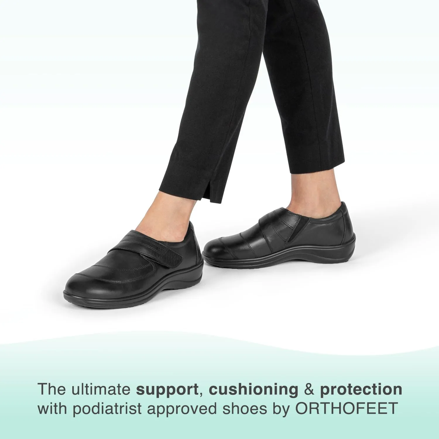 Orthofeet Women's Orthopedic Leather Emily Casual Shoes