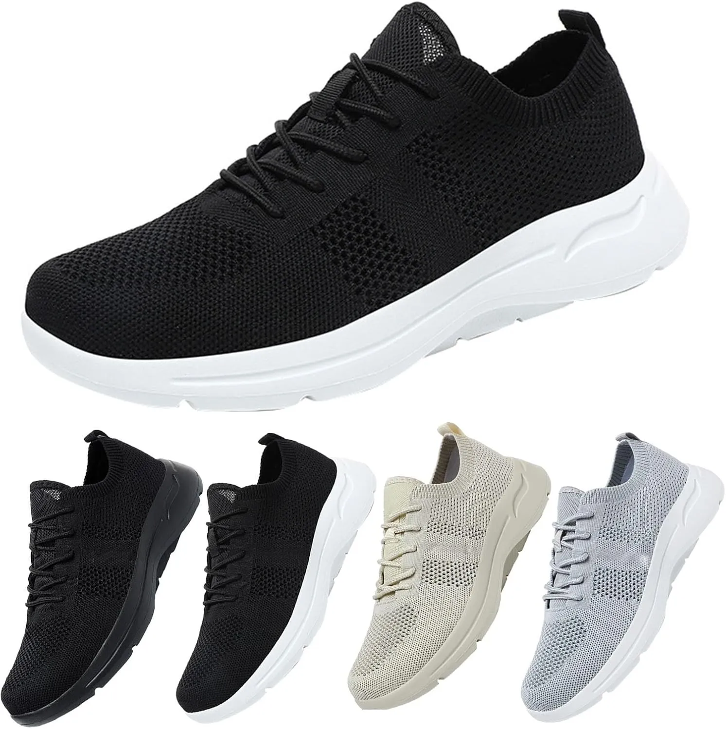 Orthopedic Shoes for Women Woven Orthopedic Mens Casual Shoes Mesh Breathable Ladies Casual Shoes Dress Sneakers White Tennis Shoe Loafers Dress Shoe