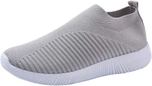 Orthopedic Walking Shoes for Plantar Fasciitis Relief Womens Slip On Sneakers with Arch Support Comfortable Casual Loafers Diabetic Foot Pain
