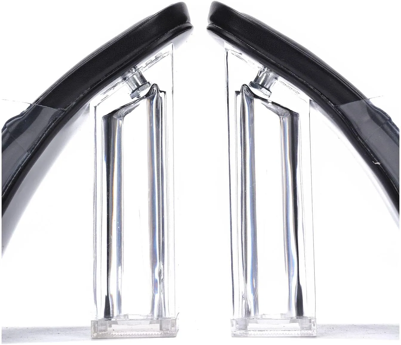 Pensy Square Toe Clear Block High Heels (Pensy)