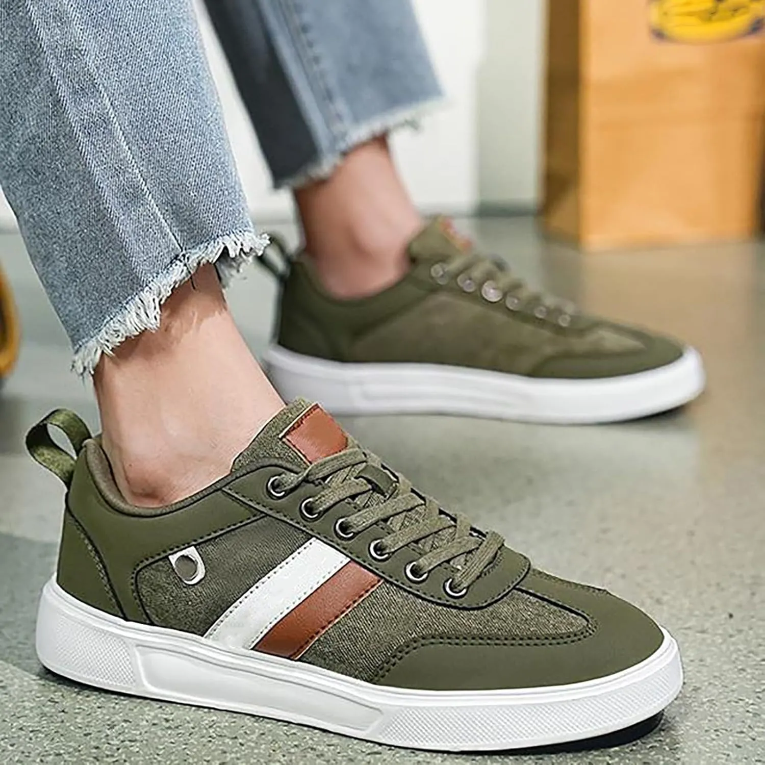 Platform Sneakers for Women Wide with Womens Casual Shoes Women's White Fashion Sneakers Wide Toe Box Trendy Casual Womens Loafers Womens Fashion Sneakers