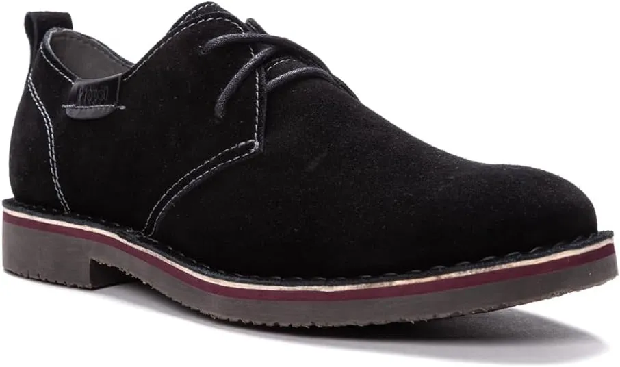 Propet Mens Finn Oxford Casual Shoes - Black