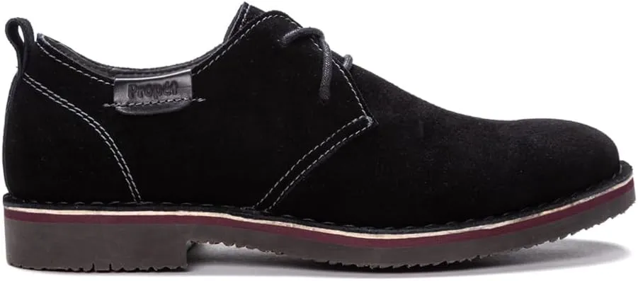 Propet Mens Finn Oxford Casual Shoes - Black
