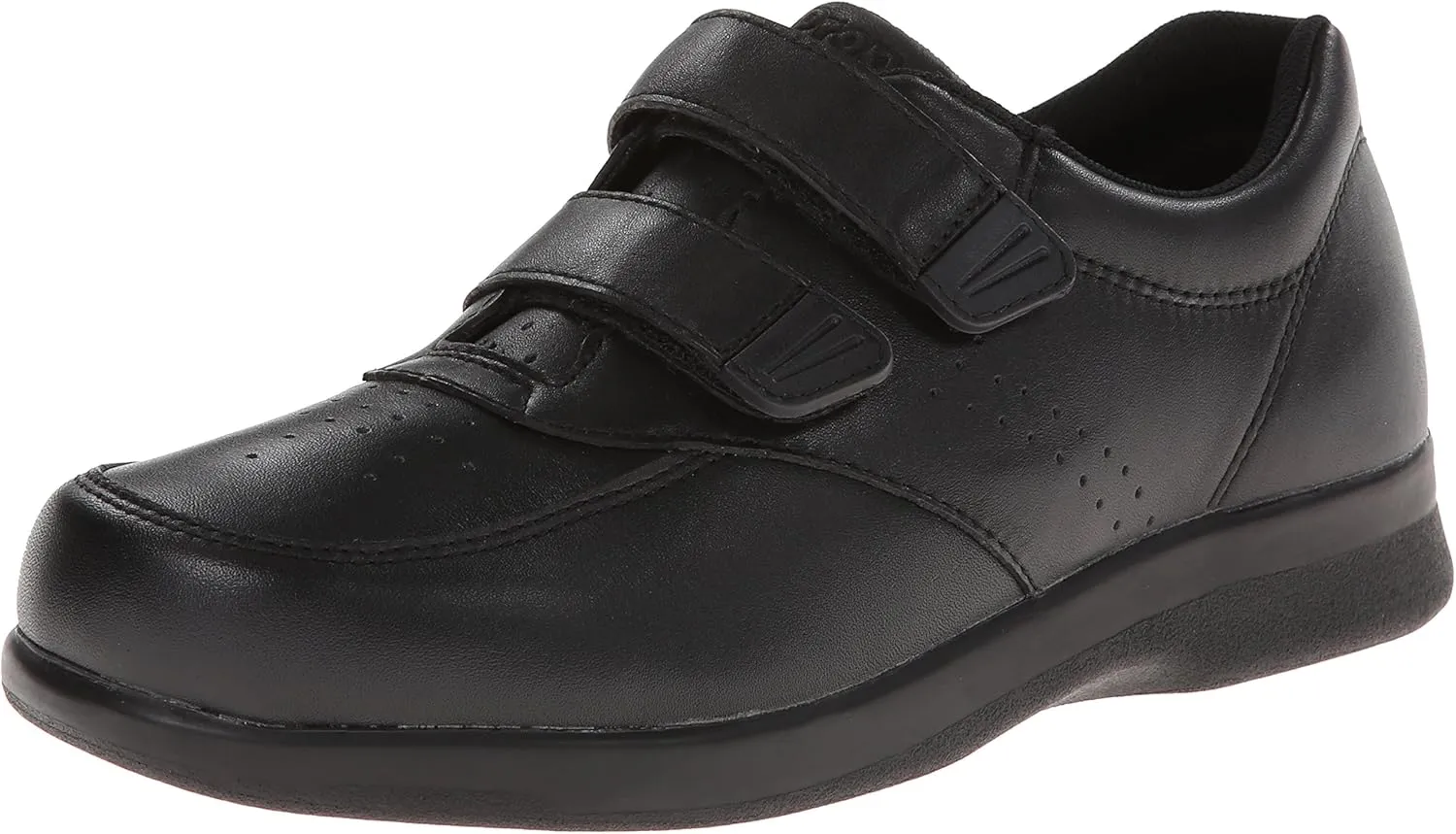 Propet Mens Vista Monk Strap Casual Shoes - Black
