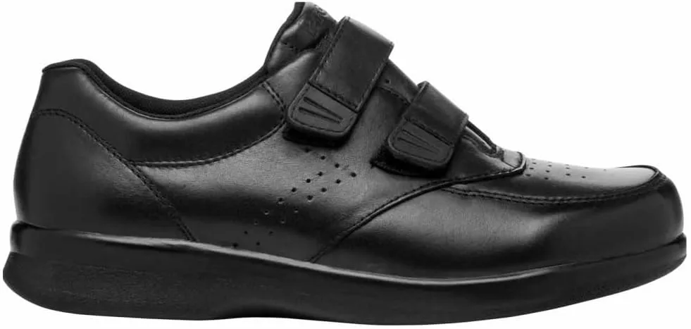 Propet Mens Vista Monk Strap Casual Shoes - Black