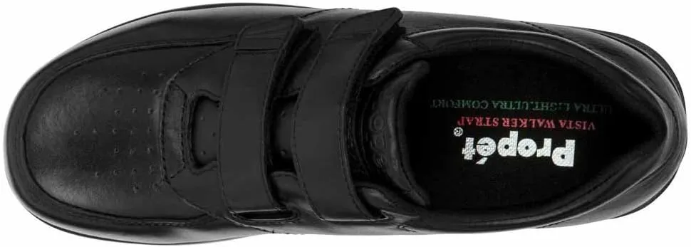 Propet Mens Vista Monk Strap Casual Shoes - Black