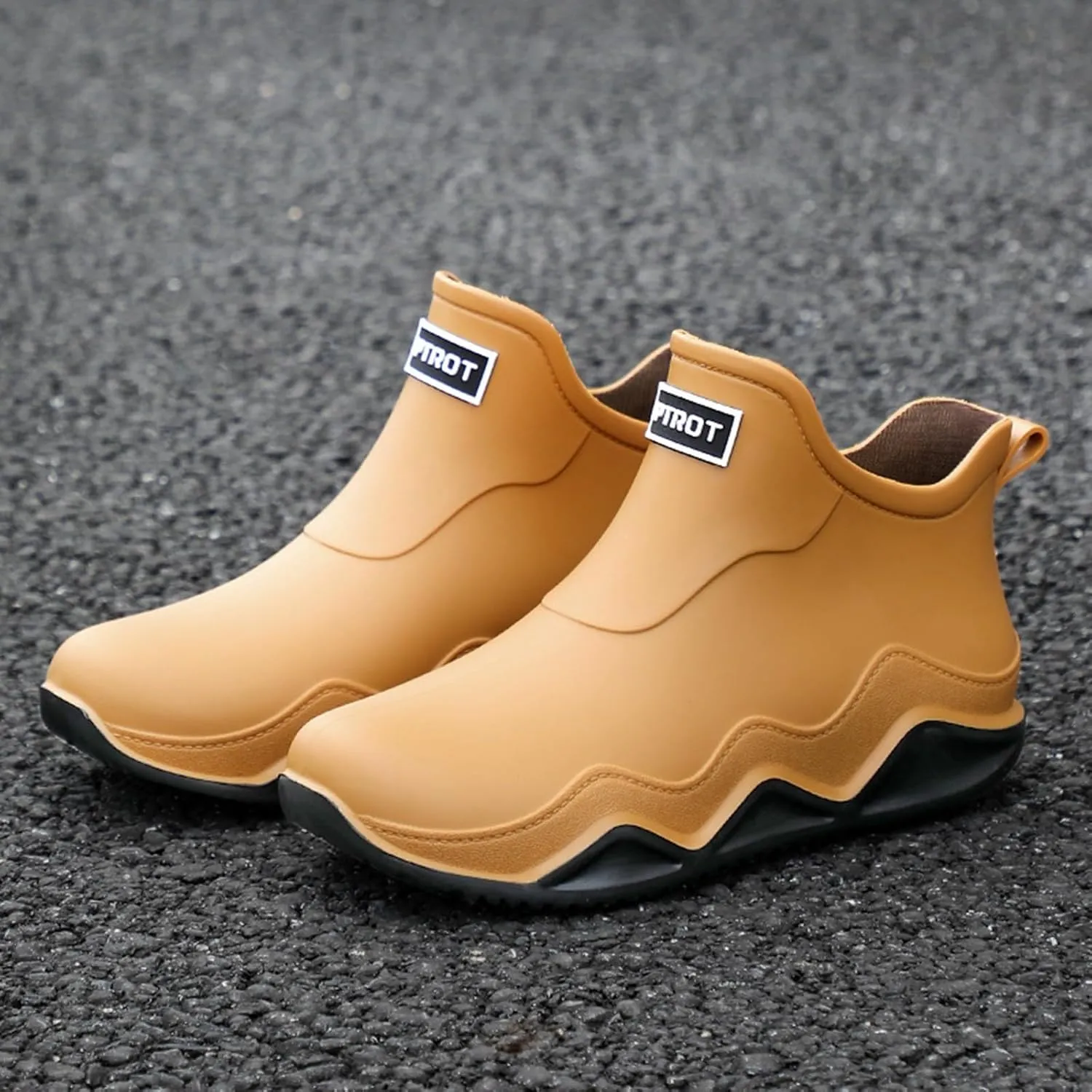 Rain Boots Women Wide Width Mens Grounded Footwear Women's Black Booties Heels Barefoot Shoes Mens Rain Boots Slip On Non-Slip Rubber Waterproof Mens Boots Casual