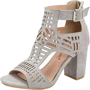 Roimaash Fashion Women Summer Shoes Block High Heels