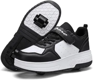 Roller Shoes for Girls Kids Shoes with Wheels Roller Skate Sneakers Detachable Wheelies Shoes for Boys
