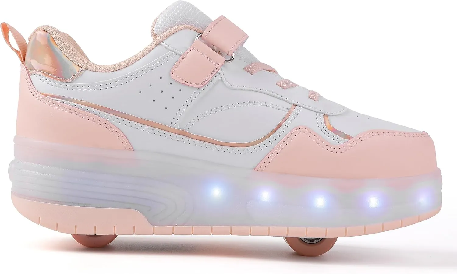 Roller Skate Shoes for Boys Girl Sneakers with Retractable Wheels-Stylish Trainers for Kids, Enhanced Safety LED Light-Up USB Rechargeable Skateboarding Perfect for Party, Birthday, Christmas