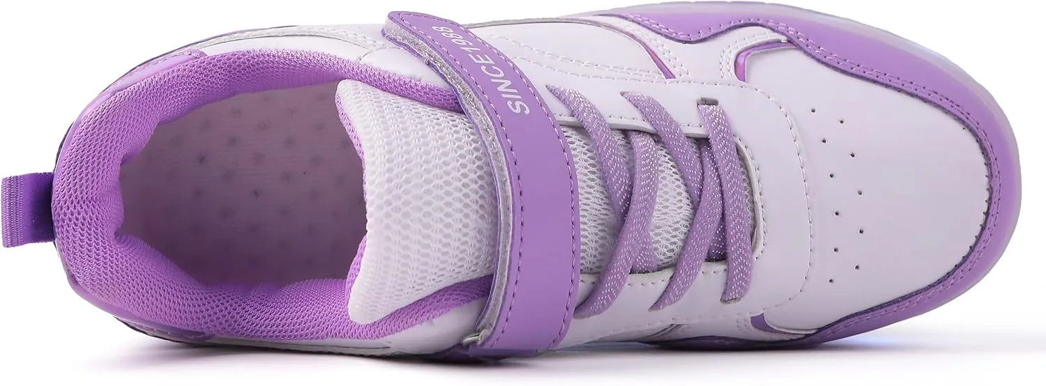 Roller Skate Shoes for Boys Girl Sneakers with Retractable Wheels-Stylish Trainers for Kids, Enhanced Safety LED Light-Up USB Rechargeable Skateboarding Perfect for Party, Birthday, Christmas