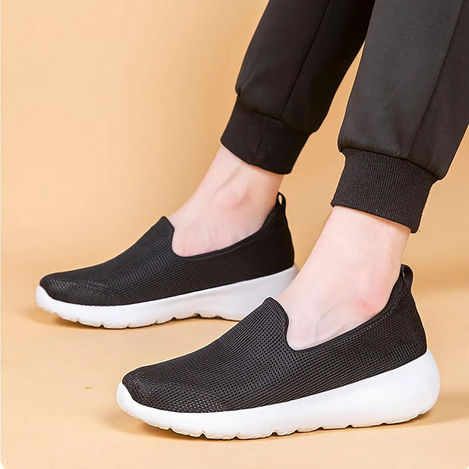 Running Shoes for Men Lether Casual Shoes for Fall Men's Fashion Sneakers Slip On Sneakers Walking Tennis Shoe Red Tennis Shoe Loafers Dress Shoe