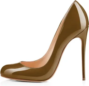 SAMMITOP Women's Classic Round Toe High Heels Dress Pumps