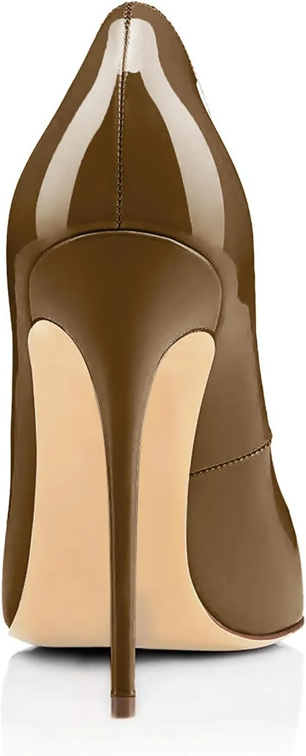 SAMMITOP Women's Classic Round Toe High Heels Dress Pumps