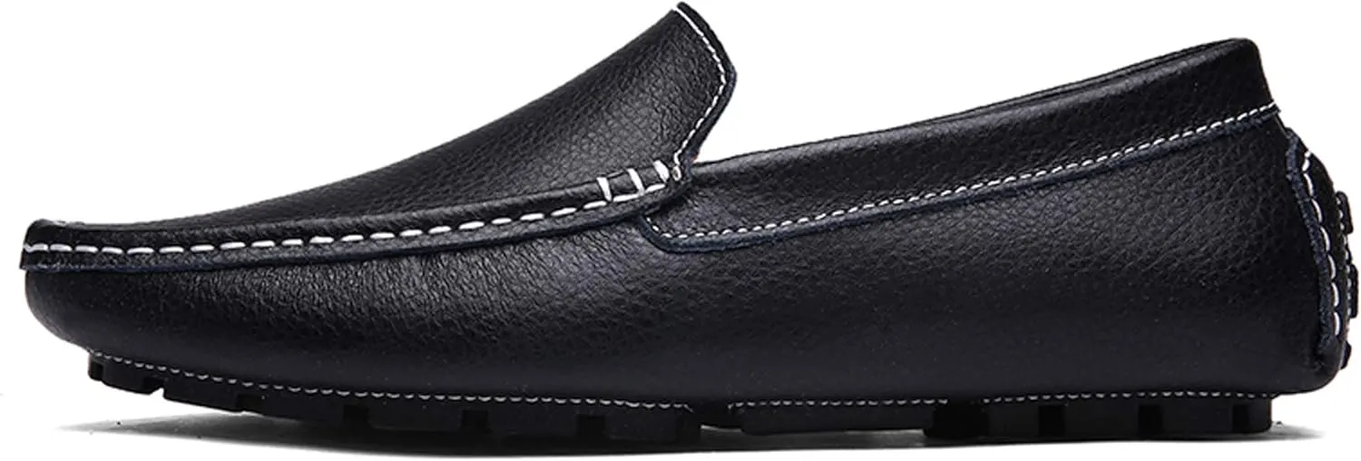 Santimon Mens Casual Loafer Slip-on Moccasin Boat Shoes Flat Driving Shoes