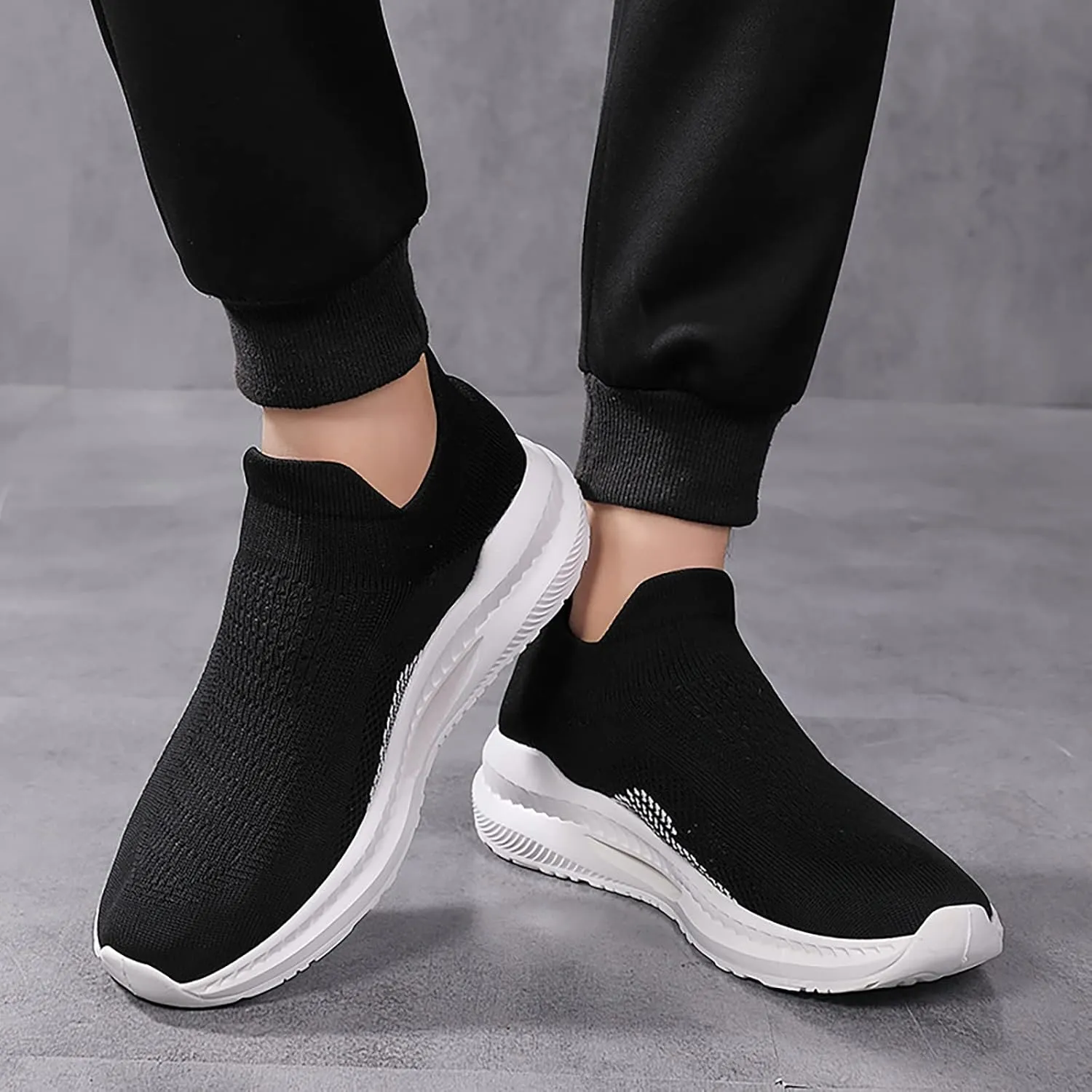 SBGMoSJ Slip On Shoes Women Wide Toe Box Walking Shoes Women Wide Width Women Shoes Size 10 Sneakers White High Top Sneakers for Women Fashion Sneakers Shoes for Women Platform
