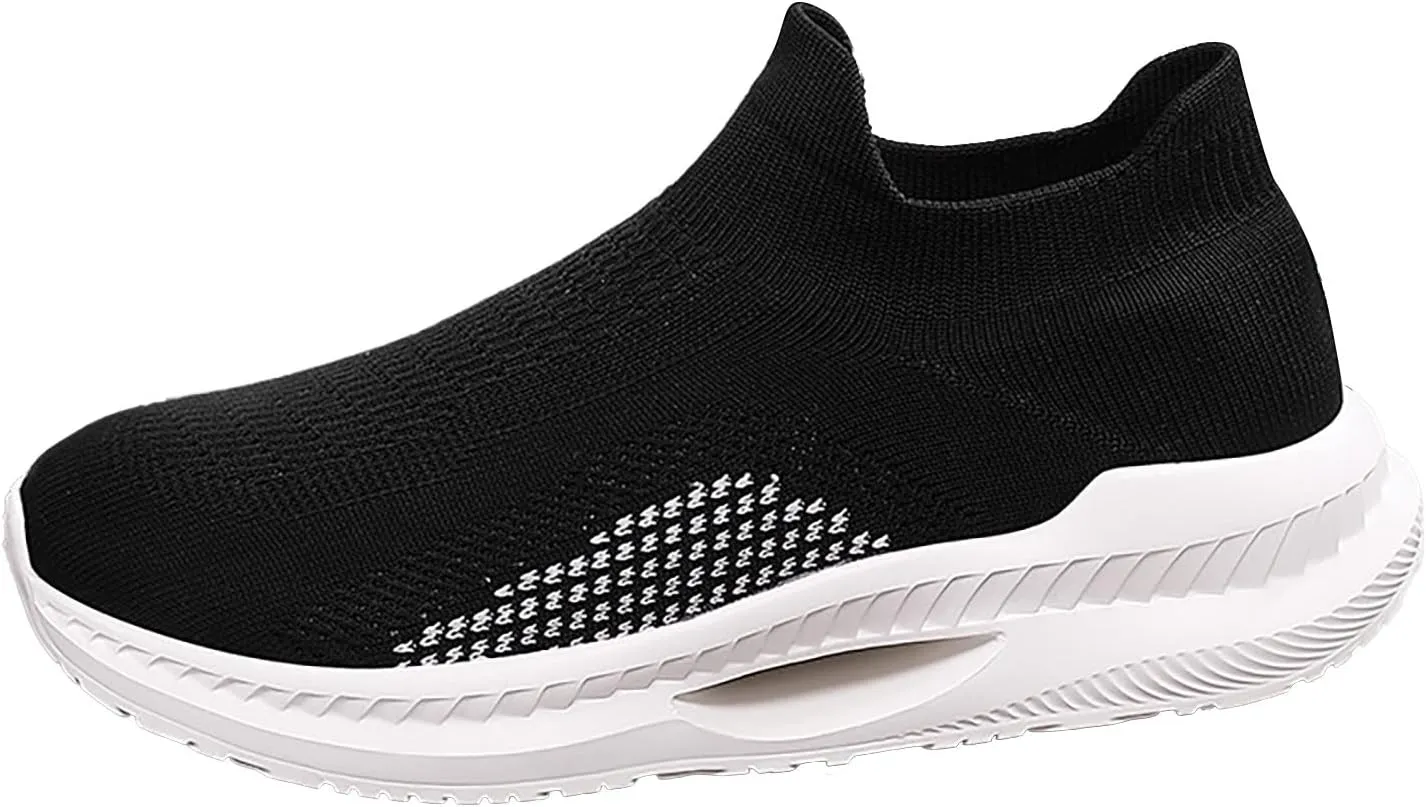 SBGMoSJ Slip On Shoes Women Wide Toe Box Walking Shoes Women Wide Width Women Shoes Size 10 Sneakers White High Top Sneakers for Women Fashion Sneakers Shoes for Women Platform