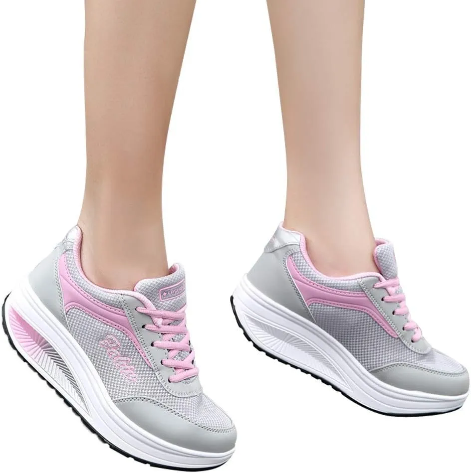 SBGMoSJ Tennis Shoes Womens Walking Wine Red Orthopedic Dress Shoes for Women Comfortable Dressy Walking Shoes for Women Women's Fashion Platform High Top Sneakers Tennis Shoes for Women 2023