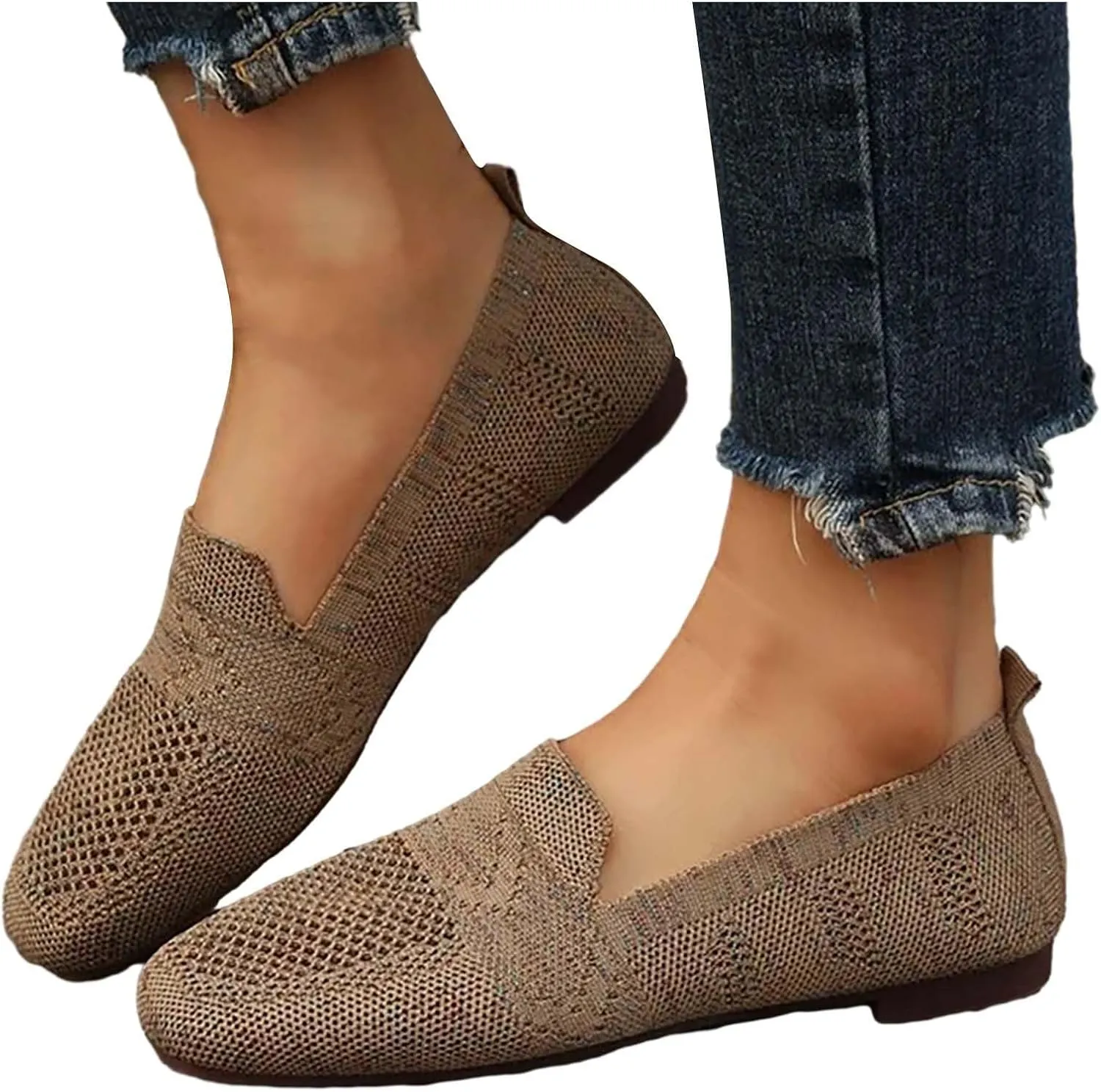 Shoes for Women Women's Fashion Sneakers Black Loafers Women Platform Slip On Soft Sole Christmas Shoes for Women Athletic Comfort Cute Casual Slip On Lightweight