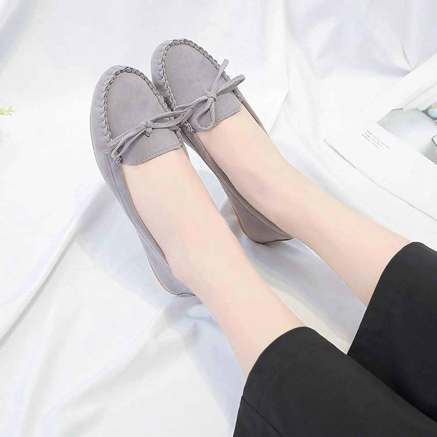 Single Shoes Shoes Flat Shoes Women Toe Leisure Round SlipOn Casual Women's casual shoes Wide Width Casual Shoes for Men