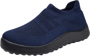 Sneakers for Women Walking Shoes Non Slip Lightweight Tennis Shoes Womens Comfortable Casual Shoes Trendy Dress Sneakers White Tennis Shoe Loafers Casual Slip On