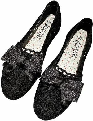 Stunner Women's Cut Out Breathable Lace Ballet Flats