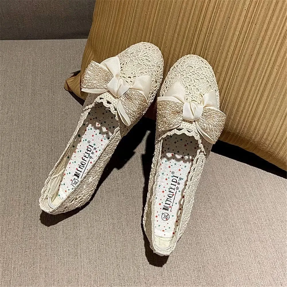 Stunner Women's Cut Out Breathable Lace Ballet Flats