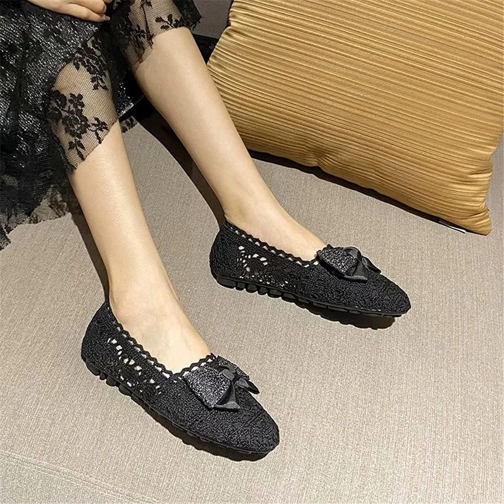 Stunner Women's Cut Out Breathable Lace Ballet Flats