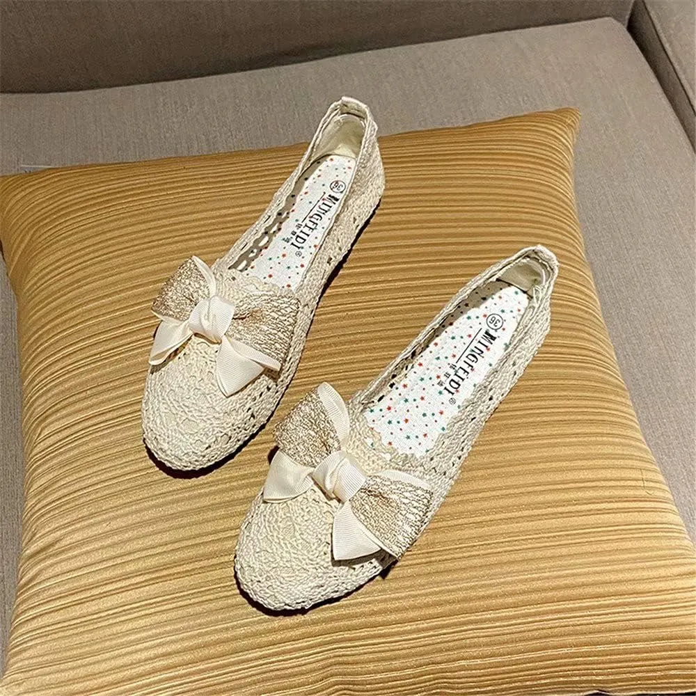 Stunner Women's Cut Out Breathable Lace Ballet Flats