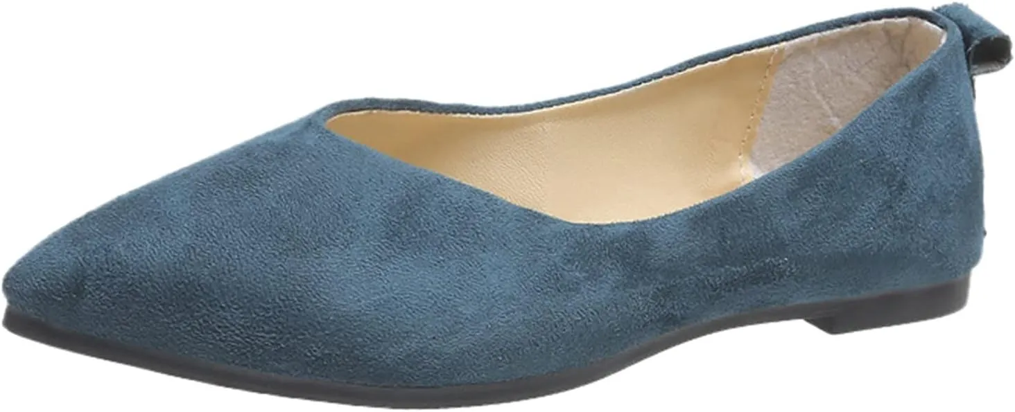 SuanlaTDS Ballet Shoes Foldable Flat Dance Shoes Party Roll Travel Slipper Women Portable Women's Slipper Indoor Outdoor Slippers Women Leopard (Blue-a, 6.5-7)