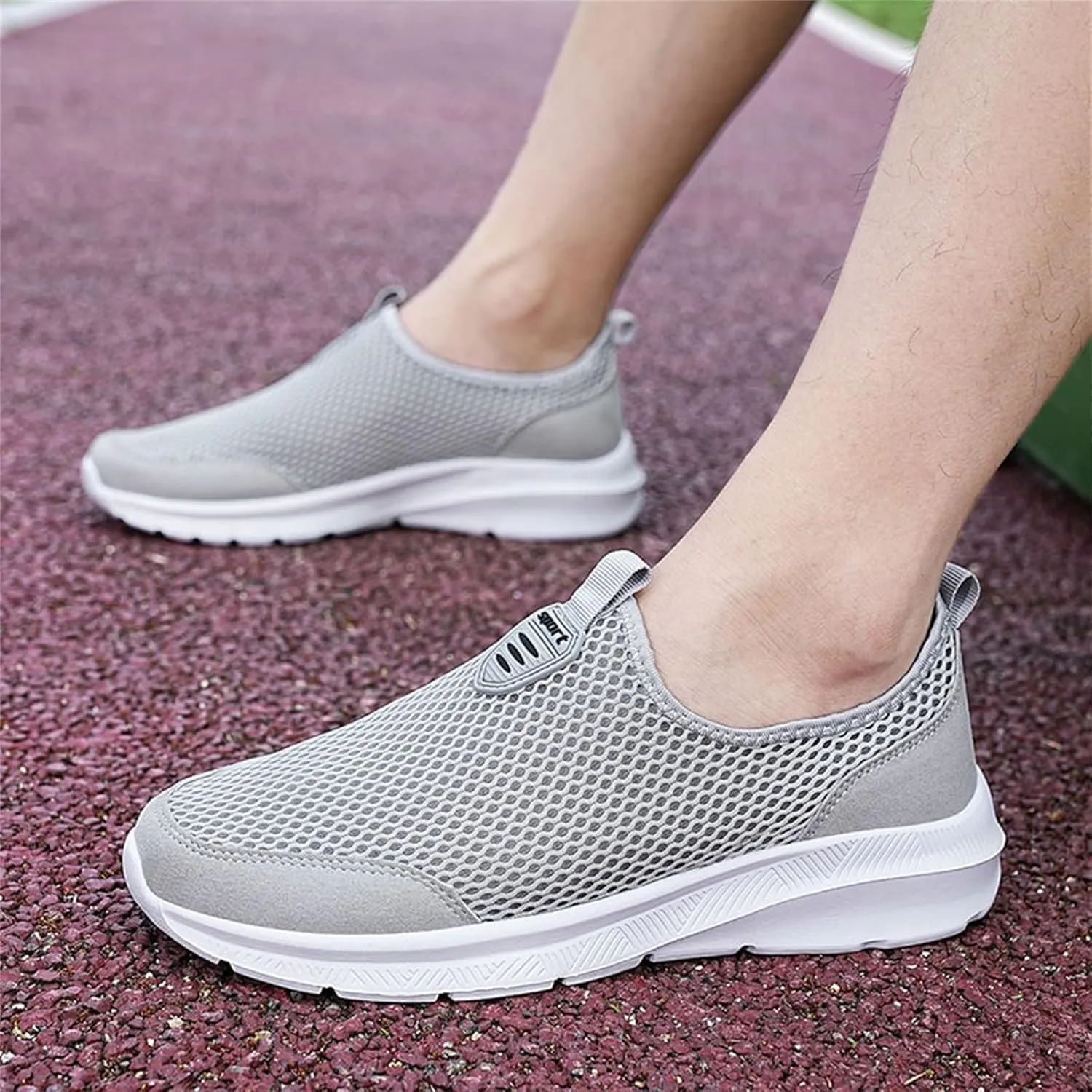 Tennis Running for Men Non Slip Mens Slip On Walking Shoes Lightweight Sneakers Breathable Tennis Shoes Casual Work Shoes