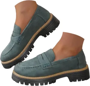 Thick Sole Comfortable Suitable for Work Business and Casual Dress Shoes Men Casual Shoes Retro Shoes Loafers