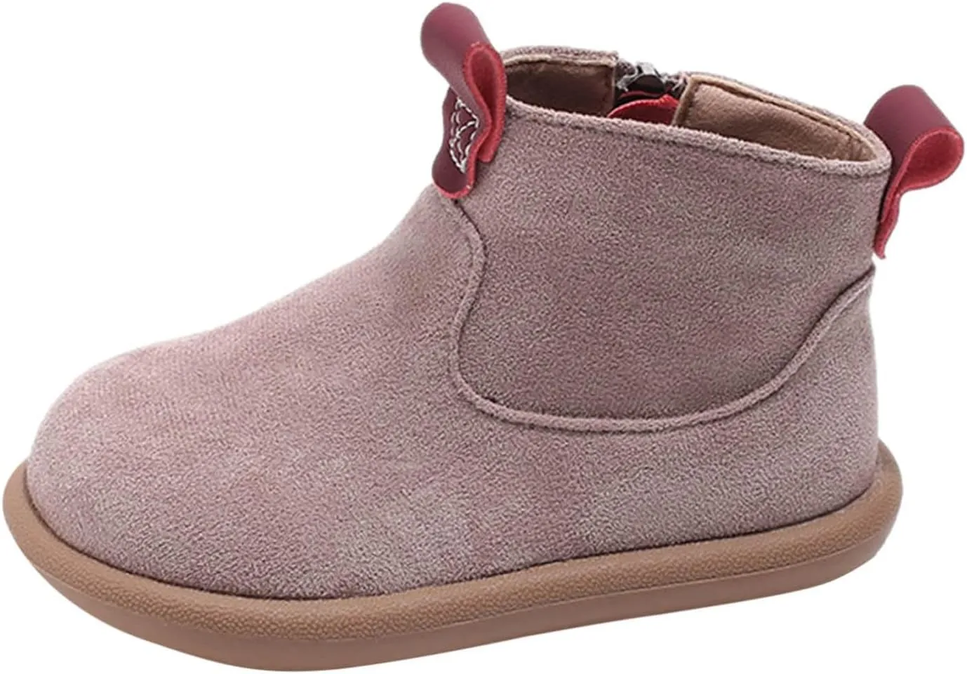 Toddler Boys Girls Cowboy Ankle Boots Side Zipper Non Slip Comfortable Soft Rubber Platform Kids Rain Boots Size 4