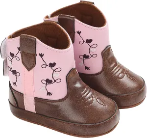 Toddler Infant Leather Soft Sole Cowboy Boots for Baby Boys Girls Newborn Prewalker Non Slip Shoes with Embroidery