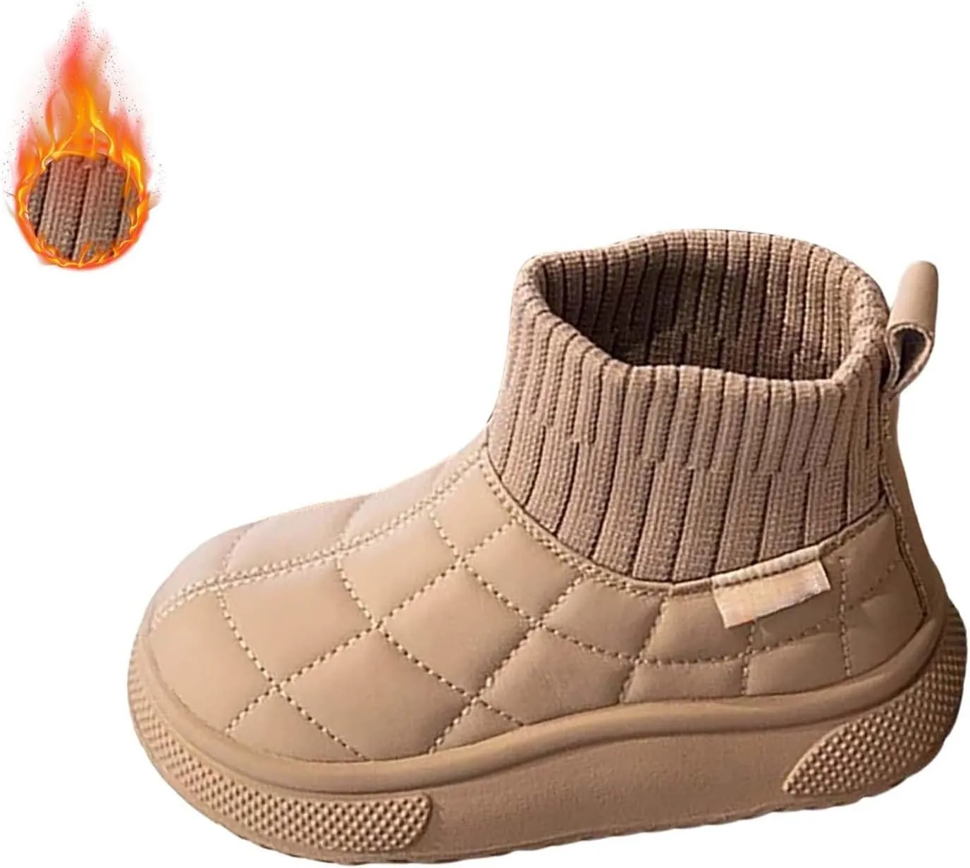 Toddler Kids Warm Ankle Boots Boys Girls Unisex Non Slip Mid Calf Winter Outdoor Lightweight Soft Sloe Shoes Sock