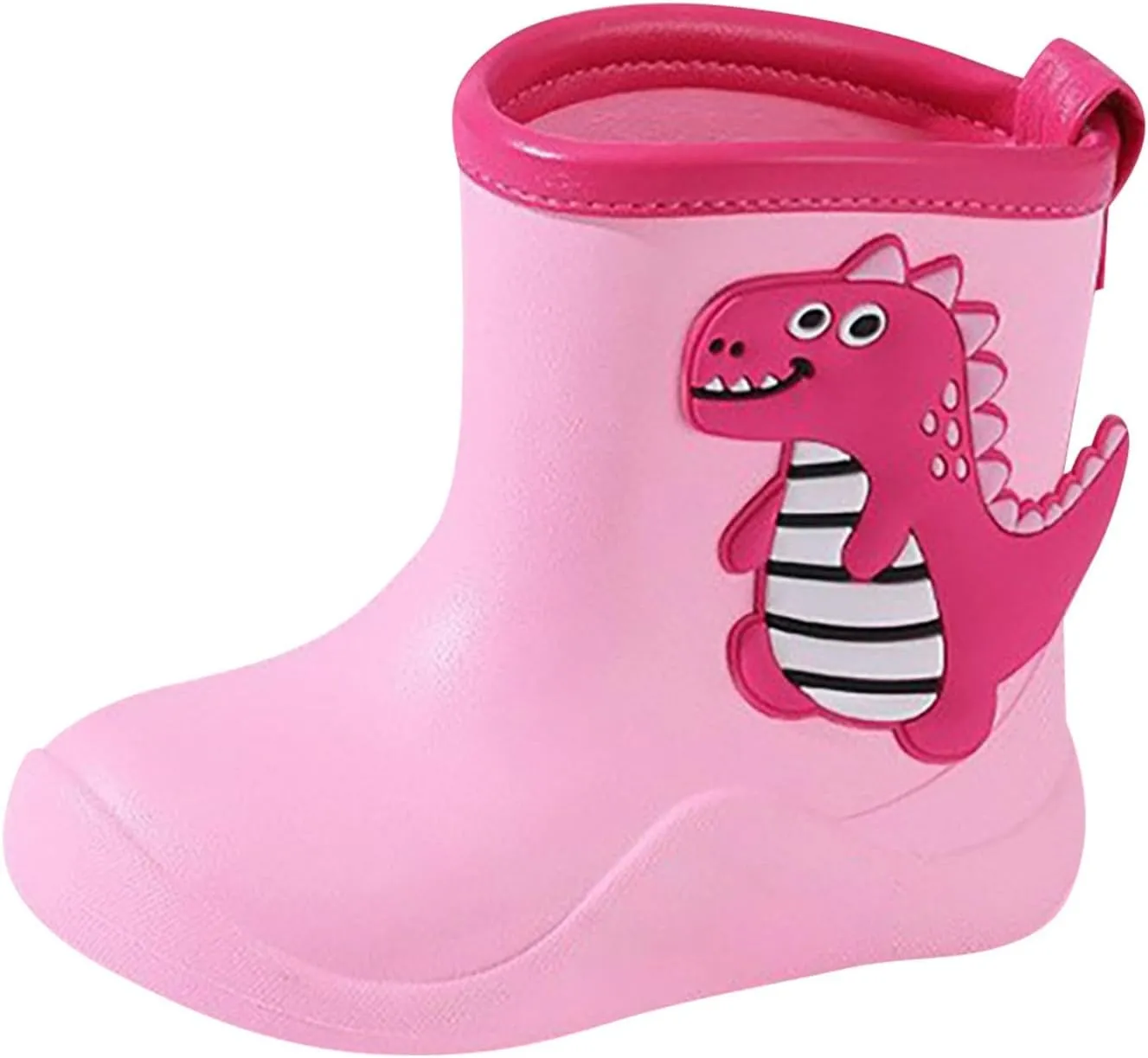 Toddler Rain Boots Boys Girls Baby Cartoon Animals Waterproof Ankle Boots Non Slip Rubber Toddler Snow Boot