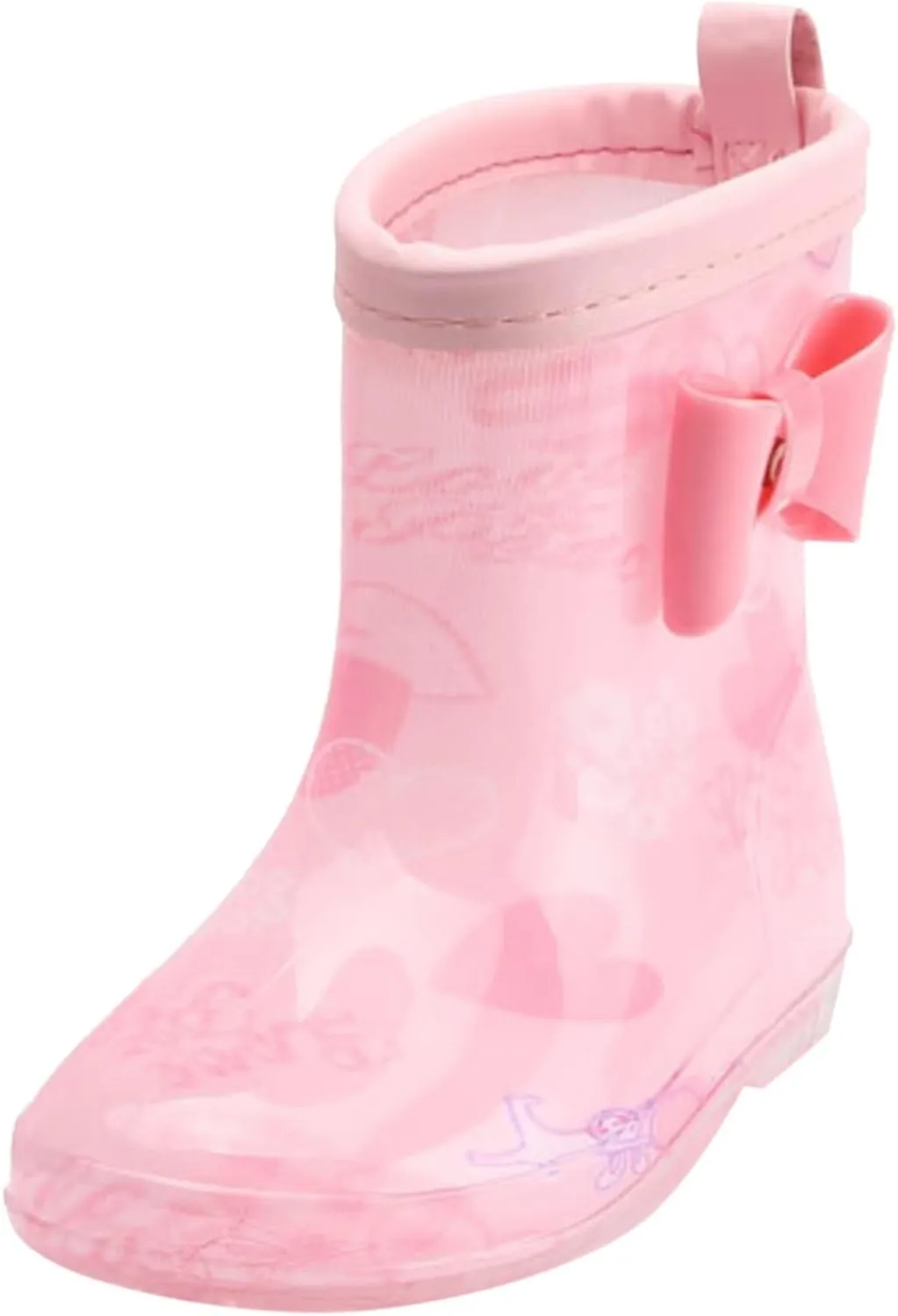 Toddler Rain Boots Rain Boots Short Rain Boots for Toddler Easy On Lightweight Girl Boots Waterproof Ankle Boots