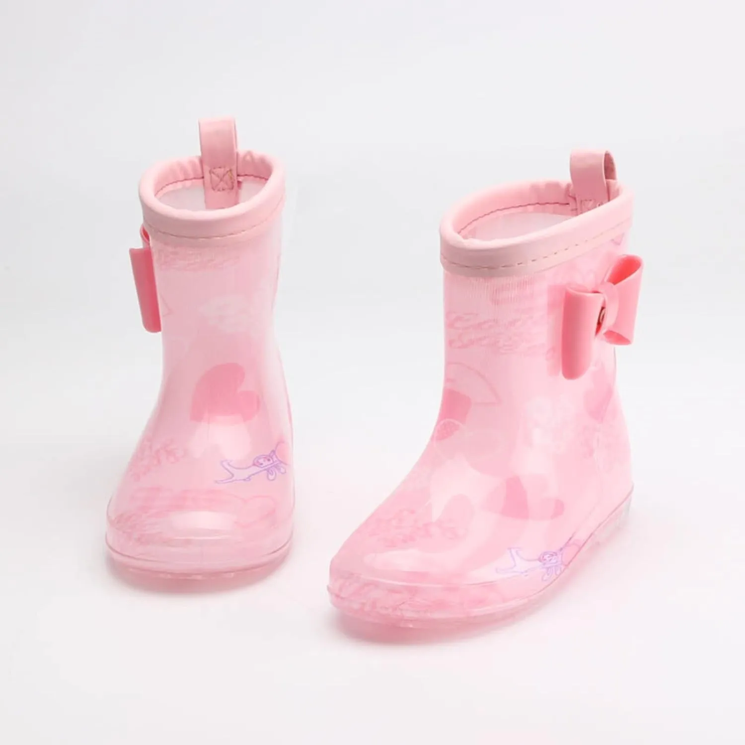 Toddler Rain Boots Rain Boots Short Rain Boots for Toddler Easy On Lightweight Girl Boots Waterproof Ankle Boots